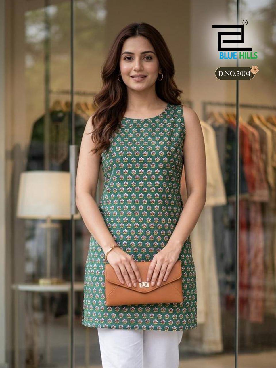  QUEEN vol-3 By Blue Hills 3001 to 3006 Series Designer Stylish Wear & casual Wear Collection pure cotton tops At Wholesale Price